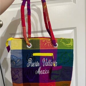 Puerto Vallarta Mexico Multicolor Tote Bag